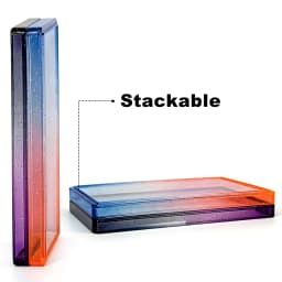 10 X Graded Card Case FIT for GBS/CGC/ACE/TAG Slab Case Soft TPU Frame + High Definition PC for Trading Card Stackable