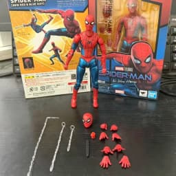 In Stock Shf Spider Man Brand New Day Peter Parker New Red And Blue Suit Gk Action Figure Desktop Decoration Toys Gifts For Fans