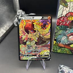 1Box Blind Box Anime PTCG TCG Cathedralglass Series Trading Collection Card Moltres Golem Arcanine Flash Battle Card Child Gift