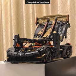 S S 2026 Home Decor Cheapest 4104pcs Technical Vehicles Building Blocks V8 Racing Car Supercar Hypercar Model Toys Adults Gift