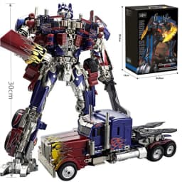 30CM Transformation Robot Toys Commander Optimus Alloy Robot Figuras Model Gift