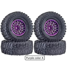 Aluminum Alloy 1.3 Inch Beadlock Wheel Rim Tire For 1/18 Traxxas Trx4m Trx4-m 1/24 Fms24 Axial Scx24 Rc Crawler Car Tire