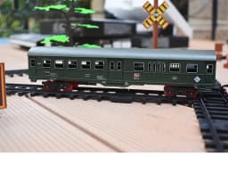 Electric Railway King Classical Passenger Train Simulation Water Steam Locomotive Playset Battery Operated Train Toy Smoke Sound