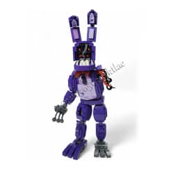 464 PCS Withered Bonnie Five Nights MOC Creative street view Model Custom Puzzles DIY Education Assembly Model Birthday Toy Gift