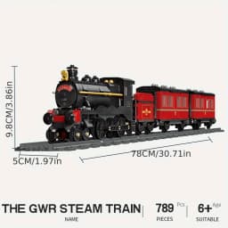 Creative Steam Train Railway Series Building Blocks Model Children's Diy City Building Block Toys For Perfect Christmas Gift
