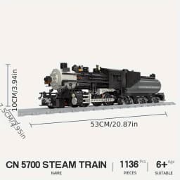 Creative Steam Train Railway Series Building Blocks Model Children's Diy City Building Block Toys For Perfect Christmas Gift