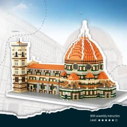 5278PCS Classic Architecture Building Block Model Micro-Block Assembly for Adults, Stress Relief Handcraft Display, Perfect Holi