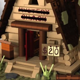 The Mystery Shack Modular Gravityed Fall house Building Block Fans Toy for Kids Birthday Gifts Farm Architecture Bricks Model