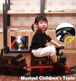 Electric Train Kids Riding Toy Ailway Can Carry Train Rail Car Train Cabin Classical Model Baby Walker Stroller Toys Child Gifts