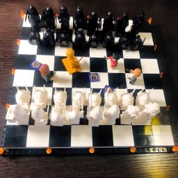 876pcs Chess series, creative chessboard building block toys, educational toys, gifts for friends