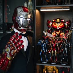 Marvel 1/1 Iron Man Jarvis Mk5 Mk50 Helmet Wearable Automatic Voice-Activated Electric Open And Close Series Home Decor Gift