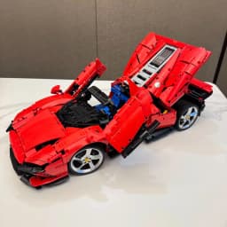 3778PCS MOC Technical 1:8 Red SP3 Supercar Building Blocks Set Model Collectible Display Assembly Toy Birthday Gifts