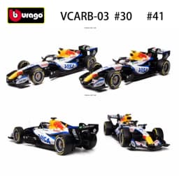 Bburago 1:43 F1 Car Model VCARB 03 2026 #30 Liam Lawson #41 Arvid Lindblad Diecast Alloy Toys For F1 Gifts