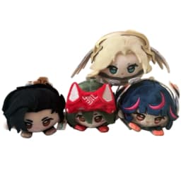 Authentic Bilibili Overwatch Mercy Wuyang Kiriko Juno Cute Lying‑Down Plush Doll Floppy Plushie Collectible Ornament Toy Gift