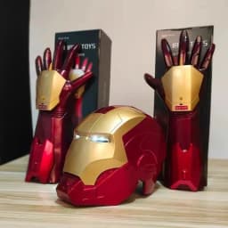 2026 Hot Marvel Avengers Iron Man Helmet Adult Kids Model Cosplay 1:1 Light Led Ironman Mask Action Figure Toys Birthday Gifts