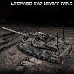 Military WW2 MOC Leopard 2A7 Army Main Battle Tank Soldiers Building Blocks Bricks M1 T90M Tank Set For Gifts