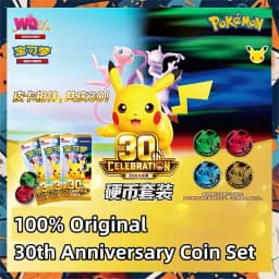 In Stock 100% Original Pokemon 30th Anniversary Coin Set Simplified Chinese Trading Card Game PTCG Cards Collection Toy Gifts