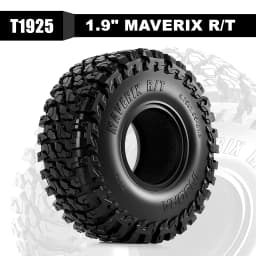 INJORA 1.9" 120*42mm MAVERIX R/T Tires for 1/10 RC Crawlers (T1925)