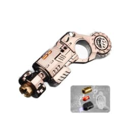 Stress Relief Sensory Toy Shell-Ejecting Metal Alloy Pistol Tactical Style EDC Office Desk Shooting Gadget for Boys Collectors