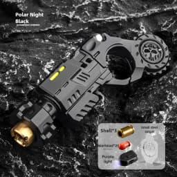 Stress Relief Sensory Toy Shell-Ejecting Metal Alloy Pistol Tactical Style EDC Office Desk Shooting Gadget for Boys Collectors