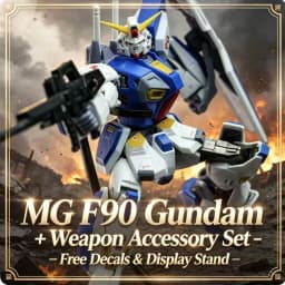 F90 MG 1/100 Assembly Model Kit Action Figures Puzzle With Water Stickers Boys' Puzzle Toy Desktop Ornament Collectible Gift