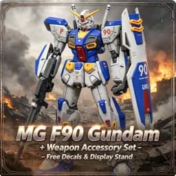 F90 MG 1/100 Assembly Model Kit Action Figures Puzzle With Water Stickers Boys' Puzzle Toy Desktop Ornament Collectible Gift