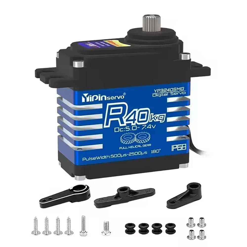 40KG 35KG Digital Servos Motor All Steel Helical Gear Waterproof RC Servo for 1/8 1/10 RC Trucks & Competition Robots