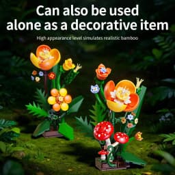 Creative MOC 1558pcs Jungle Fox Model Assembly Building Blocks Bricks Set DIY Cartoon Animal Fox Toys Gifts For Adult