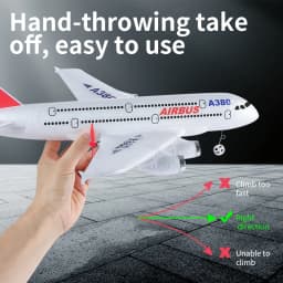 DWI Remote Control Aircraft 2.4G EPP Foam Remote Control Toy A380 Passenger Aircraft Model Drone Children's Gift