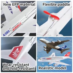 DWI Remote Control Aircraft 2.4G EPP Foam Remote Control Toy A380 Passenger Aircraft Model Drone Children's Gift