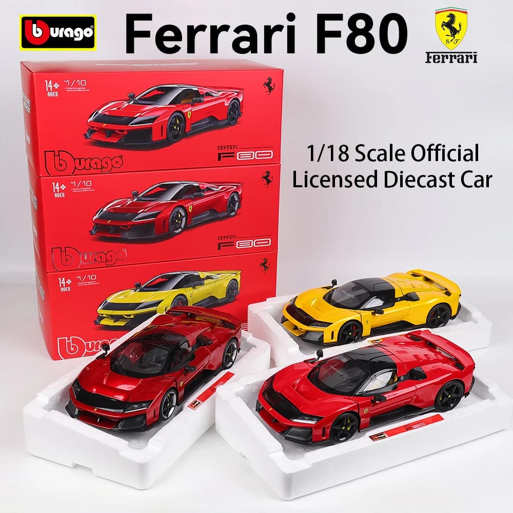 Bburago 1:18 Ferrari F80 alloy car model static model supercar collection boy toy supercar