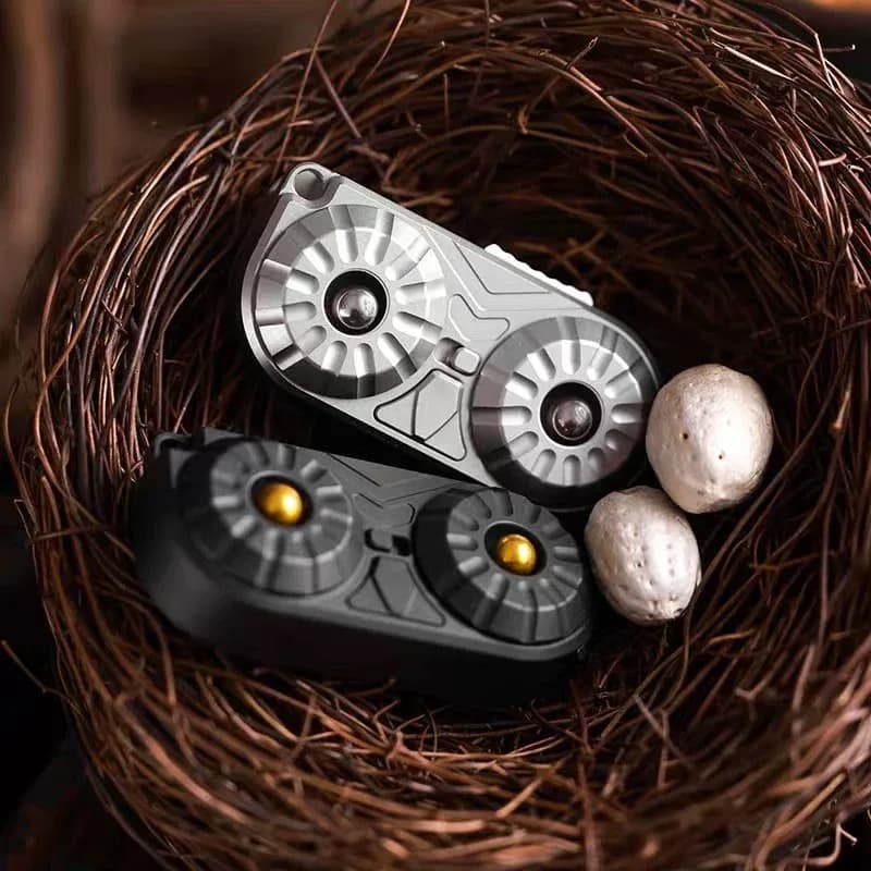Creativity OWL Stainless Steel Composite Multifunctional Toys EDC Push Slider Fidget Sliders Anxiety Anti Stress Sensory Toy