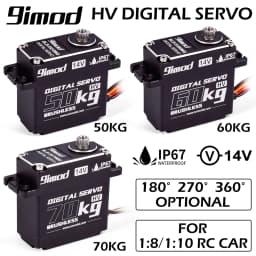 9imod Brushless Servo 70KG 60KG 50KG Waterproof RC Servo 
Motors Metal Gear 14V For 1/8 1/10 RC Crawler Car Robot Traxxas Scx10