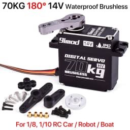 9imod Brushless Servo 70KG 60KG 50KG Waterproof RC Servo 
Motors Metal Gear 14V For 1/8 1/10 RC Crawler Car Robot Traxxas Scx10