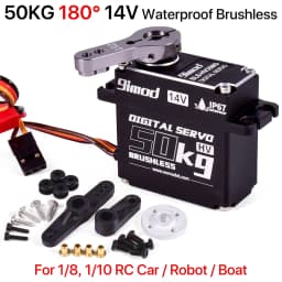 9imod Brushless Servo 70KG 60KG 50KG Waterproof RC Servo 
Motors Metal Gear 14V For 1/8 1/10 RC Crawler Car Robot Traxxas Scx10