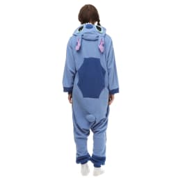 Stitch Onesies Kigurumi Animal Pajamas Unisex Adult Fleece Hooded Jumpsuits Sleepwear Anime Party Halloween Cosplay Costume