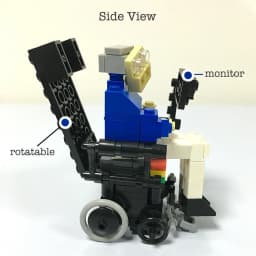 120+pcs MOC Set DIY Stephen Hawking Scientist Character Creative Collection Educational Model Building Blocks Toys Bricks Bag