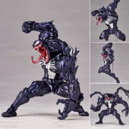 Kaiyodo Revoltech Amazing Yamaguchi Venom Carnage Highly Articulated Pvc Collectible Action Figure With Accessories Hot Fan Gift