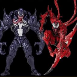 Kaiyodo Revoltech Amazing Yamaguchi Venom Carnage Highly Articulated Pvc Collectible Action Figure With Accessories Hot Fan Gift