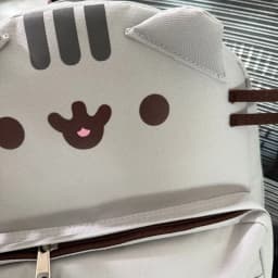 Hot Pusheen Style Cute Grey Cat Backpack School Bag with Multi-Compartment & Padded Straps Casual Daypack for Birthday gift