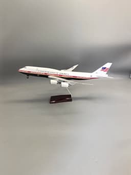 New 47cm Large Scale American Air Force One B747 Airplane Model Kit with Stand for Adult Aviation Souvenir Gift or Plane Toy