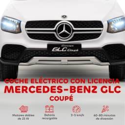 Aiyaplay Electric Car for Children Mercedes-Benz Glc Coupé 12V Remote Control 2.4 g Dual Motor Mp3