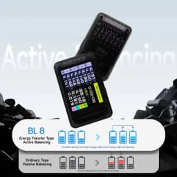 ISDT BL8 Intelligent Active Balancer for 2S-8S LiPo Batteries with XH2.54 Connector High-Precision Color Screen Battery Tester w