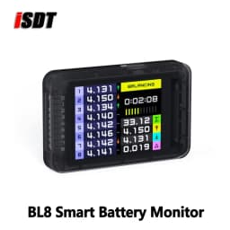 ISDT BL8 Intelligent Active Balancer for 2S-8S LiPo Batteries with XH2.54 Connector High-Precision Color Screen Battery Tester w