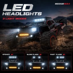 80Km/H High Speed 4Wd Remote Control Car with Brushless Motor 2.4g Remote Control Car with Wear-Resistant Tires Rc Wheelie Car