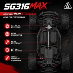 80Km/H High Speed 4Wd Remote Control Car with Brushless Motor 2.4g Remote Control Car with Wear-Resistant Tires Rc Wheelie Car