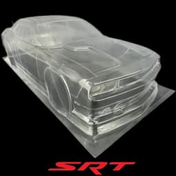 RC 1/10 PVC SRT Challenger Hellcat Body shell 190mm width 260mm wheelbase With Spoiler For 1/10 RC Drift MST HSP REVED YOKOMO