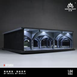 1/64 Model Underground Parking Garage Car Parking Space With Lights Simulated Decoration Scene (Figures and Cars Not Included)