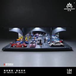 1/64 Model Underground Parking Garage Car Parking Space With Lights Simulated Decoration Scene (Figures and Cars Not Included)