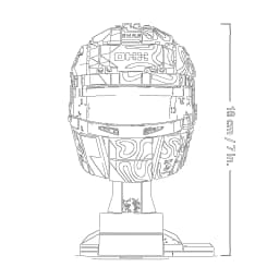 4 in Stock Racing Helmet Yellow, Red, and Blue Toy Sets, DIY Assembled Display Models, Adult Collectibles, and Holiday Gifts